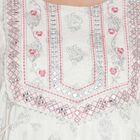 Printed 3/4Th Sleeves Kurta, Off White, small image number null