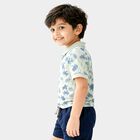 Boys Light Green Cotton Polo Neck Casual T-Shirt, Light Green, small
