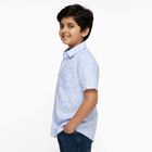 Boys' 100% Cotton Casual Shirt, Light Blue, small image number null