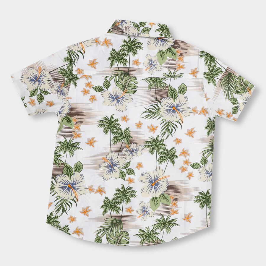 Boys' 100% Cotton Casual Shirt , Off White, large image number null