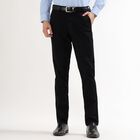 Men's Slim Fit Casual Trousers , Black, small image number null
