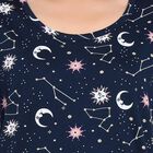 Ladies' 100% Cotton Nighty, नेवी ब्लू, small image number null