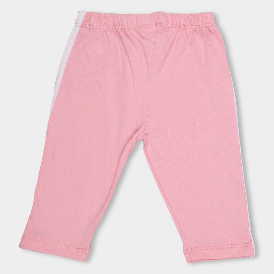 Infants' Soft Pink Elasticated Bunny Print Pyjama, Pink, large image number null