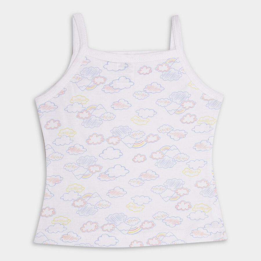 Girls' 100% Cotton Vest (Pack of 2), Peach, large image number null