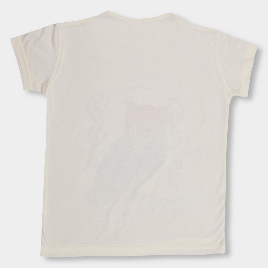 Girls' T-Shirt , Off White, large image number null