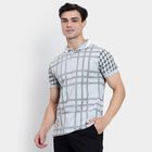 Men's 100% Cotton Collared Half Sleeves T-Shirt , Light Grey, small image number null