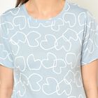 Printed Round Neck T-Shirt, Light Blue, small image number null