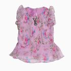 Girls Light Pink Round Neck Casual T-Shirt, Lilac, small