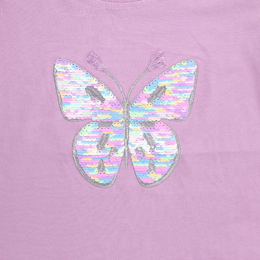 Girls' T-Shirt, लाइलेक, large