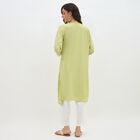 Women's Light Sage Green Notch Neck Printed Kurta, हल्का हरा, small image number null