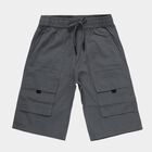 Boys' Light Grey Regular Fit Camo Printed Jamaican Shorts, Light Grey, small