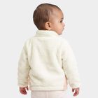Infants' Light Pink High Neck Zip-Up Sweatshirt, Light Pink, small