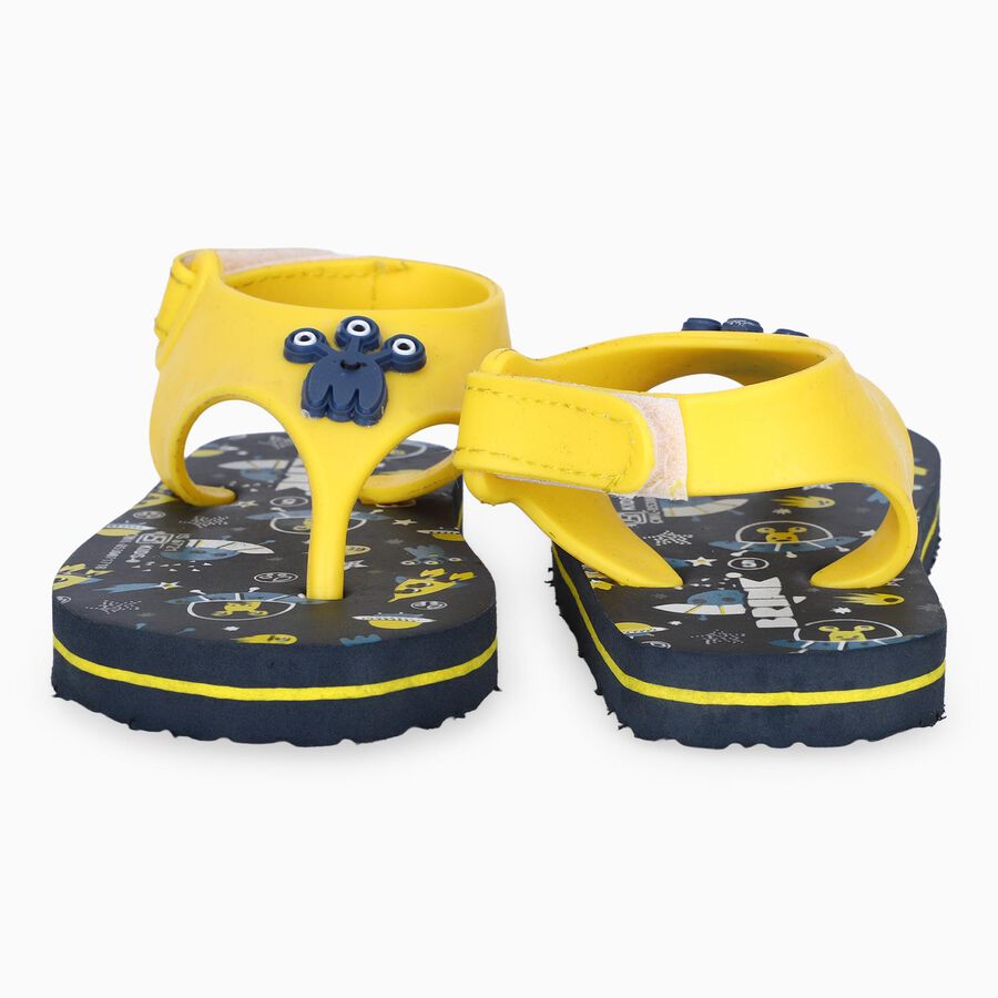 Kids' Grey Back Strap Flip-Flops, ग्रे, large