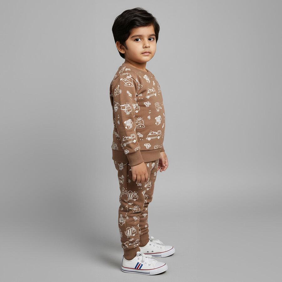 Boys' Baba Suit, भूरा, large image number null