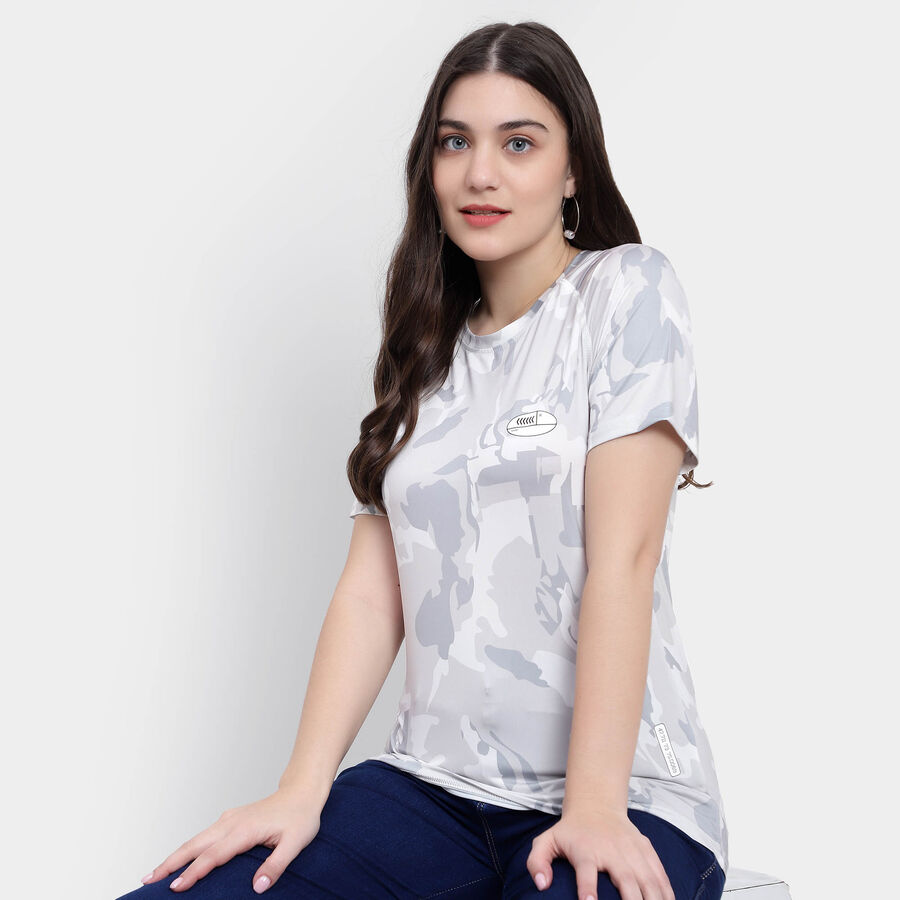 Round Neck T-Shirt, Light Grey, large image number null