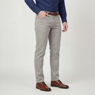 Men's Light Grey Slim Fit Casual Trousers, हल्का ग्रे, small