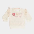Infants' 100% Cotton Sweatshirt, ऑफ व्हाइट, small image number null