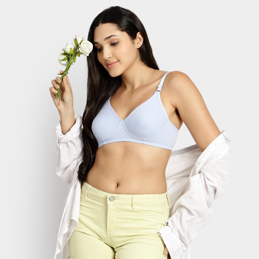 Ladies' Non-Padded Bra, हल्का नीला, large image number null
