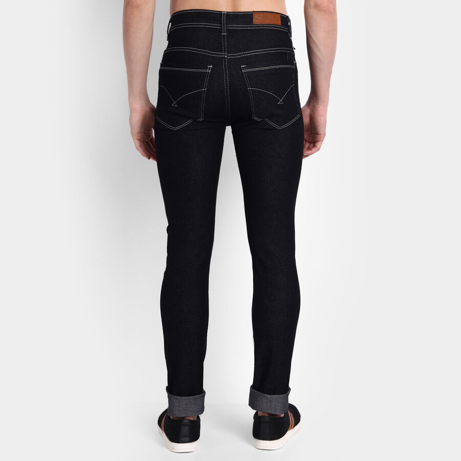 5 Pocket Skinny Fit Jeans, Black, large image number null