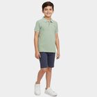 Boys' Half Sleeves T-Shirt, हल्का हरा, small