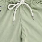 Boys Light Sage Green Printed Elastic Waist Bermuda Shorts, Light Green, small image number null