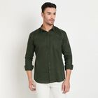 Men's Casual Shirt, Olive, small image number null