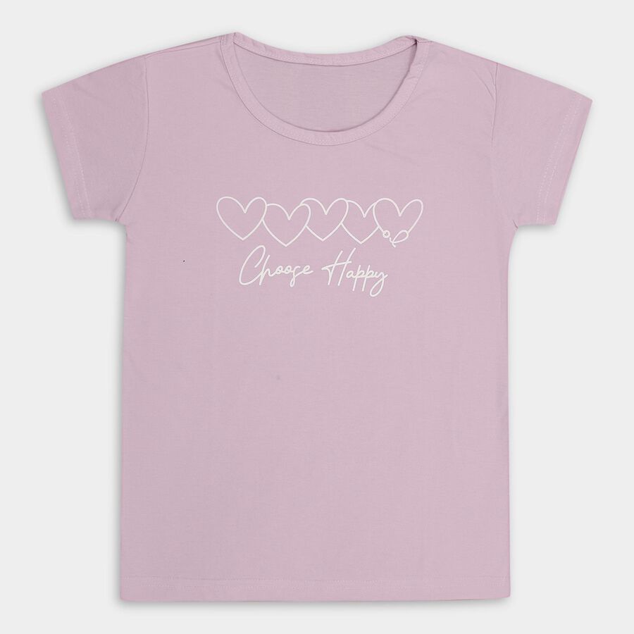 Girls' T-Shirt , लाइलेक, large image number null