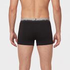 Men's Black Regular Fit Solid Trunks, काला, small