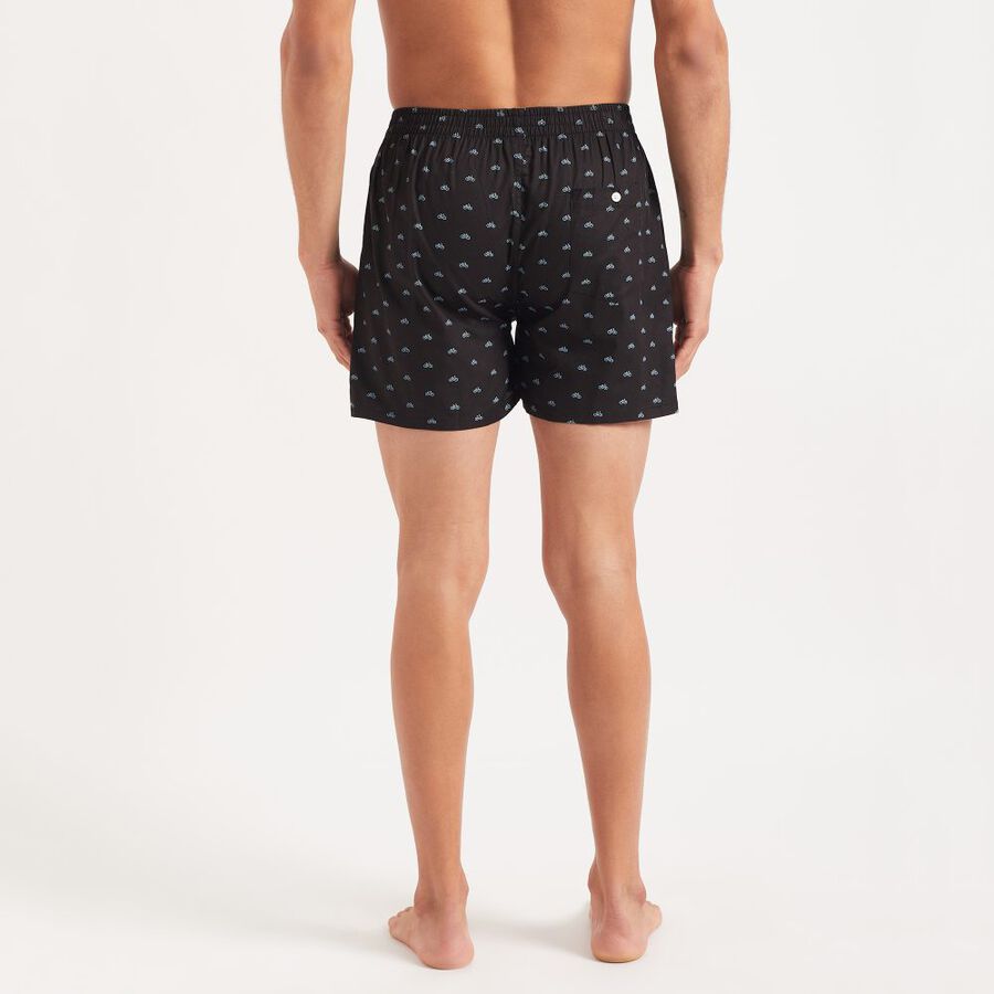 Men's Cotton Boxers, Black, large image number null