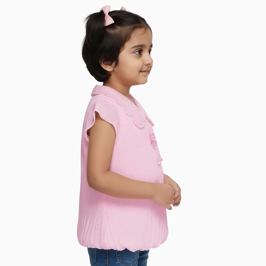 Girls' T-Shirt, हल्का गुलाबी, large