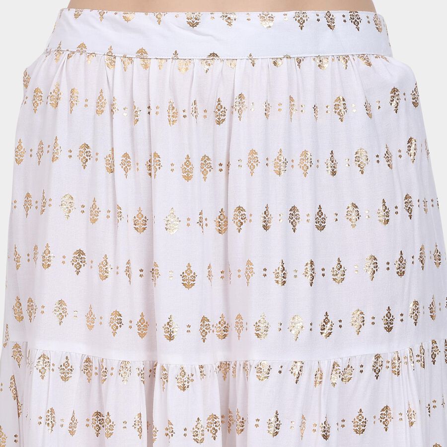 Ladies' Lehenga Skirt, Off White, large image number null