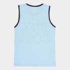 Boys Round Neck T-Shirt, Light Blue, small image number null