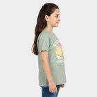 Girls' T-Shirt, हल्का हरा, small