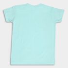 Boys Round Neck T-Shirt, Aqua, small image number null