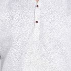 Printed Mandarin Collar Kurta, White, small image number null