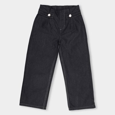 Girls Regular Fit Pull-Up Jeans