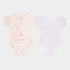 Infants Cotton Bodysuit, गुलाबी, small image number null