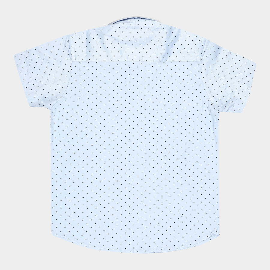 Boys Cotton Casual Shirt, Light Blue, large image number null
