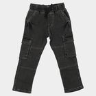 Boys' Dark Grey Relaxed Fit Cargo Jeans, Dark Grey, small