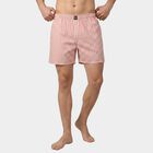 Men's Pink Relaxed Fit Striped Boxer Shorts, हल्का गुलाबी, small