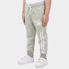Boys Grey Jogger Graphic Printed Pyjama, Melange Light Grey, small