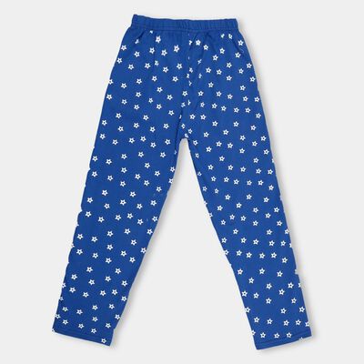 Boys' Muted Sage Green Regular Fit Printed Pyjama