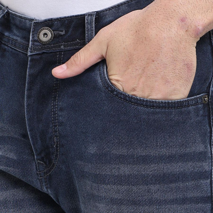Men's Slim Fit Jeans , Dark Blue, large image number null