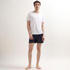 Men's 100% Cotton Boxers, Navy Blue, small