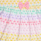 Girls' 100% Cotton Frock, Off White, small image number null