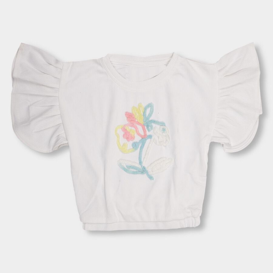 Girls' T-Shirt , White, large image number null