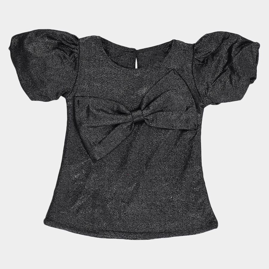 Girls' T-Shirt, काला, large