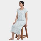 Women's White Sleeveless Casual Nighty, White, small