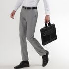 Men's Slim Fit Formal Trousers, हल्का ग्रे, small image number null