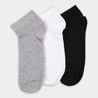 Men's Socks (Pack of 3), मिश्रित हल्का ग्रे, small